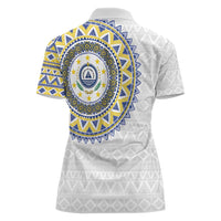Cape Verde Women Polo Shirt African Tribal Pattern