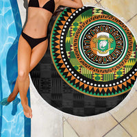 Ivory Coast Beach Blanket African Tribal Pattern