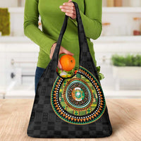 Ivory Coast Grocery Bag African Tribal Pattern