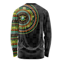Ivory Coast Long Sleeve Shirt African Tribal Pattern