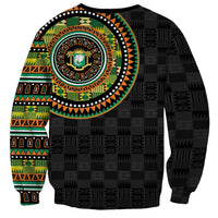 Ivory Coast Sweatshirt African Tribal Pattern