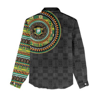 Ivory Coast Women Casual Shirt African Tribal Pattern