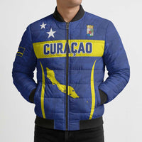 Custom Curacao Football 2026 Bomber Puffer Jacket Road to Glory