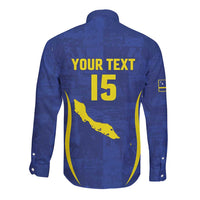 Custom Curacao Football 2026 Long Sleeve Button Shirt Road to Glory