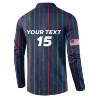 Custom USA Soccer 2026 Button Sweatshirt Stars and Stripes Take the Field