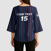 Custom USA Soccer 2026 Kimono Sleeve Blouse Stars and Stripes Take the Field