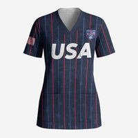Custom USA Soccer 2026 Scrub Top Stars and Stripes Take the Field