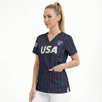 Custom USA Soccer 2026 Scrub Top Stars and Stripes Take the Field