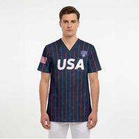Custom USA Soccer 2026 Scrub Top Stars and Stripes Take the Field
