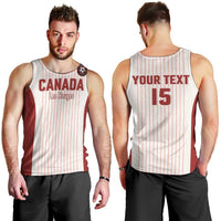Custom Canada Soccer 2026 Men Tank Top True North Takes the Pitch - White