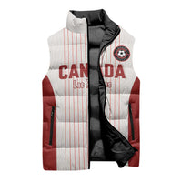 Custom Canada Soccer 2026 Sleeveless Puffer Jacket True North Takes the Pitch - White