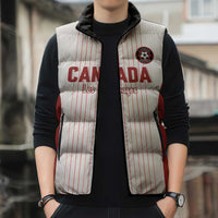 Custom Canada Soccer 2026 Sleeveless Puffer Jacket True North Takes the Pitch - White