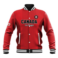 Custom Canada Soccer 2026 Baseball Jacket True North Takes the Pitch - Red