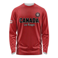 Custom Canada Soccer 2026 Long Sleeve Shirt True North Takes the Pitch - Red