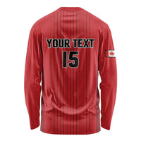 Custom Canada Soccer 2026 Long Sleeve Shirt True North Takes the Pitch - Red