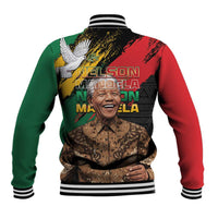 Nelson Mandela International Day Baseball Jacket African Pattern Grunge Style - Wonder Print Shop