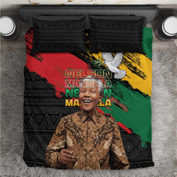 Nelson Mandela International Day Bedding Set African Pattern Grunge Style - Wonder Print Shop