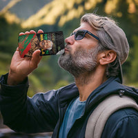 Nelson Mandela International Day 4 in 1 Can Cooler Tumbler African Pattern Grunge Style - Wonder Print Shop