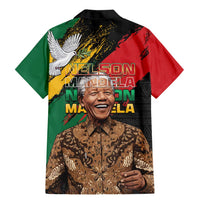 Nelson Mandela International Day Family Matching Mermaid Dress and Hawaiian Shirt African Pattern Grunge Style - Wonder Print Shop