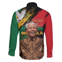 Nelson Mandela International Day Family Matching Off The Shoulder Long Sleeve Dress and Hawaiian Shirt African Pattern Grunge Style - Wonder Print Shop