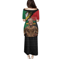 Nelson Mandela International Day Family Matching Puletasi and Hawaiian Shirt African Pattern Grunge Style - Wonder Print Shop