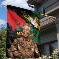 Nelson Mandela International Day Garden Flag African Pattern Grunge Style - Wonder Print Shop