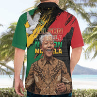 Nelson Mandela International Day Hawaiian Shirt African Pattern Grunge Style - Wonder Print Shop