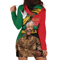 Nelson Mandela International Day Hoodie Dress African Pattern Grunge Style - Wonder Print Shop