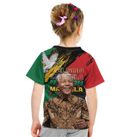 Nelson Mandela International Day Kid T Shirt African Pattern Grunge Style - Wonder Print Shop