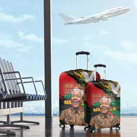 Nelson Mandela International Day Luggage Cover African Pattern Grunge Style - Wonder Print Shop