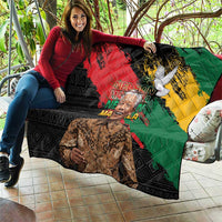 Nelson Mandela International Day Quilt African Pattern Grunge Style - Wonder Print Shop