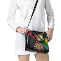 Nelson Mandela International Day Shoulder Handbag African Pattern Grunge Style - Wonder Print Shop