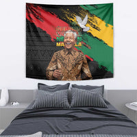 Nelson Mandela International Day Tapestry African Pattern Grunge Style - Wonder Print Shop