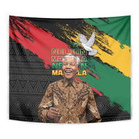 Nelson Mandela International Day Tapestry African Pattern Grunge Style - Wonder Print Shop