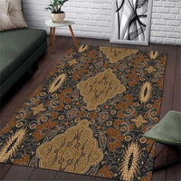 Madiba Nelson Mandela Area Rug Indonesia Batik Earthy Brown - Wonder Print Shop