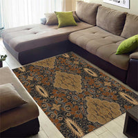 Madiba Nelson Mandela Area Rug Indonesia Batik Earthy Brown - Wonder Print Shop