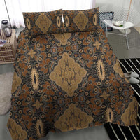 Madiba Nelson Mandela Bedding Set Indonesia Batik Earthy Brown - Wonder Print Shop
