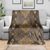 Madiba Nelson Mandela Blanket Indonesia Batik Earthy Brown - Wonder Print Shop