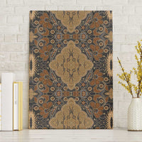 Madiba Nelson Mandela Canvas Wall Art Indonesia Batik Earthy Brown - Wonder Print Shop