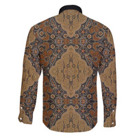Madiba Nelson Mandela Family Matching Short Sleeve Bodycon Dress and Hawaiian Shirt Indonesia Batik Earthy Brown - Wonder Print Shop