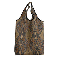 Madiba Nelson Mandela Grocery Bag Indonesia Batik Earthy Brown - Wonder Print Shop