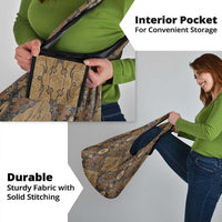 Madiba Nelson Mandela Grocery Bag Indonesia Batik Earthy Brown - Wonder Print Shop