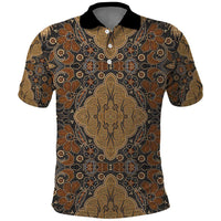 Madiba Nelson Mandela Polo Shirt Indonesia Batik Earthy Brown - Wonder Print Shop