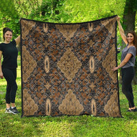Madiba Nelson Mandela Quilt Indonesia Batik Earthy Brown - Wonder Print Shop