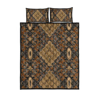 Madiba Nelson Mandela Quilt Bed Set Indonesia Batik Earthy Brown - Wonder Print Shop