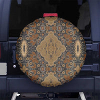 Madiba Nelson Mandela Spare Tire Cover Indonesia Batik Earthy Brown - Wonder Print Shop