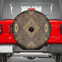 Madiba Nelson Mandela Spare Tire Cover Indonesia Batik Earthy Brown - Wonder Print Shop