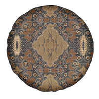 Madiba Nelson Mandela Spare Tire Cover Indonesia Batik Earthy Brown - Wonder Print Shop