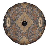 Madiba Nelson Mandela Spare Tire Cover Indonesia Batik Earthy Brown - Wonder Print Shop