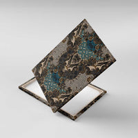 Madiba Nelson Mandela Canvas Wall Art Indonesia Batik Black - Wonder Print Shop